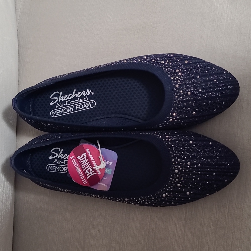 Skechers Cleo flats nevy blue